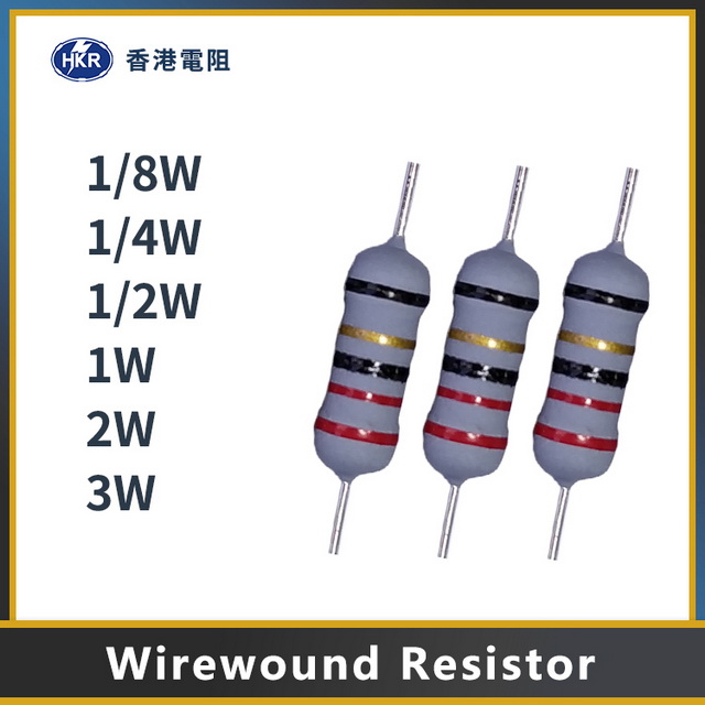 Resistor de fio enrolado de energia de 5% 2W para campainhas de vídeo